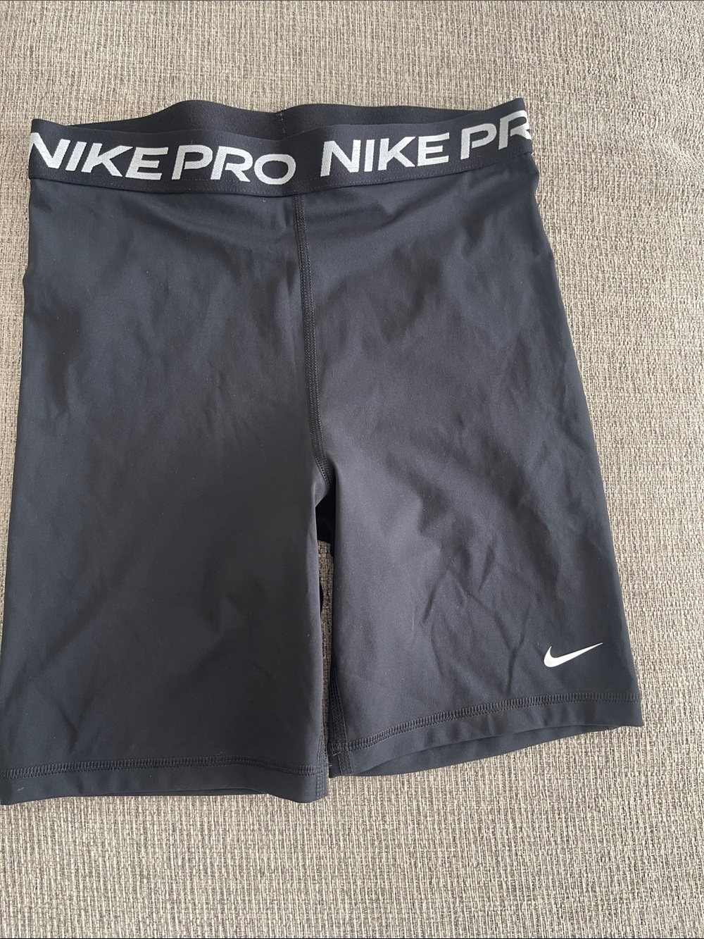Nike Black Women's Pro Bike Shorts with Branded Waistband